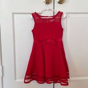 Calvin Kline girls 5T red dress
